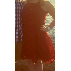 Dark red cocktail dress! Only worn 2x